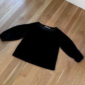 BEAUTIFUL AND FUN Michael Stars Vali Velvet Passport Sweatshirt/Top NWOT Size S